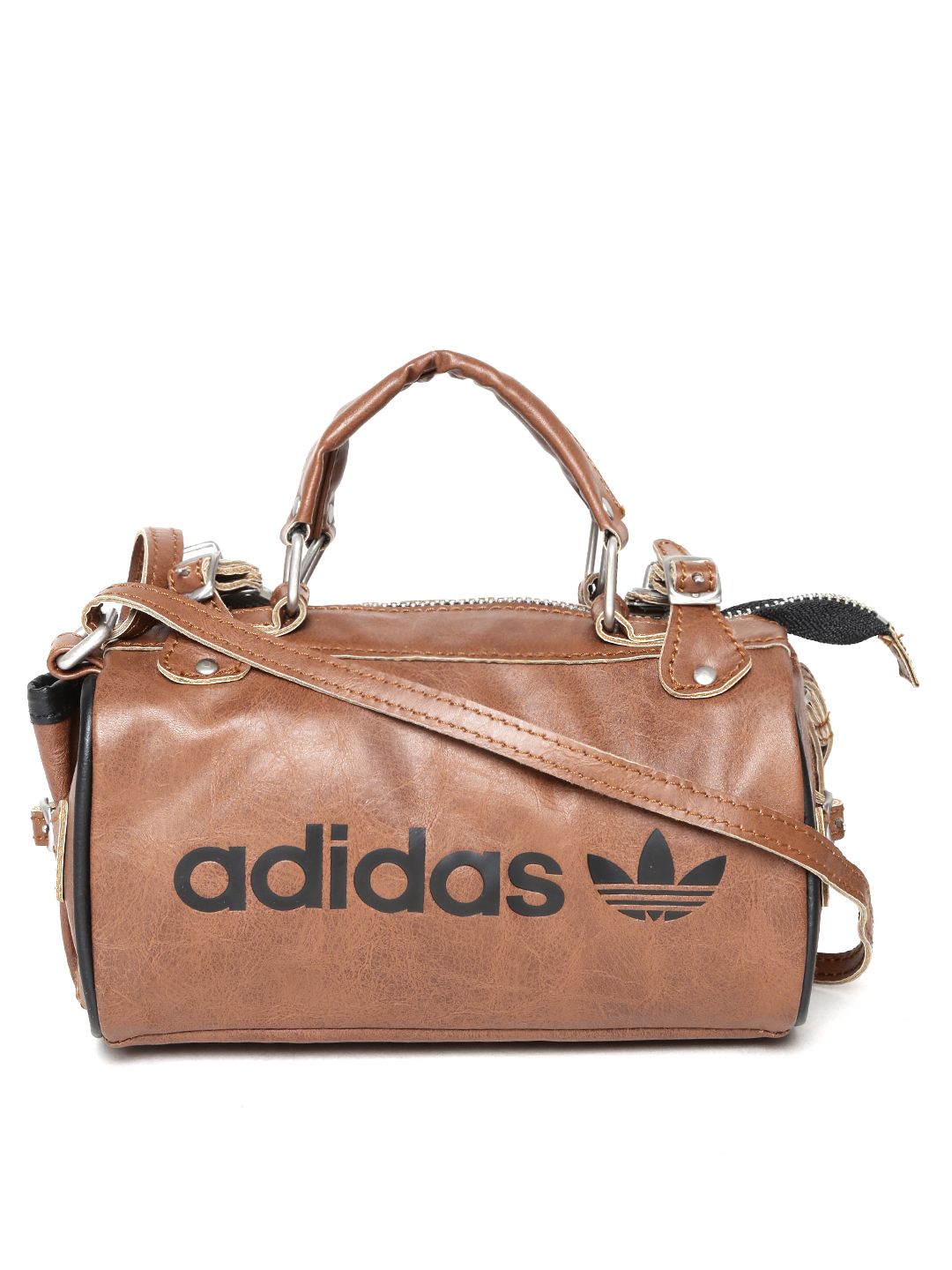 adidas brown leather bag