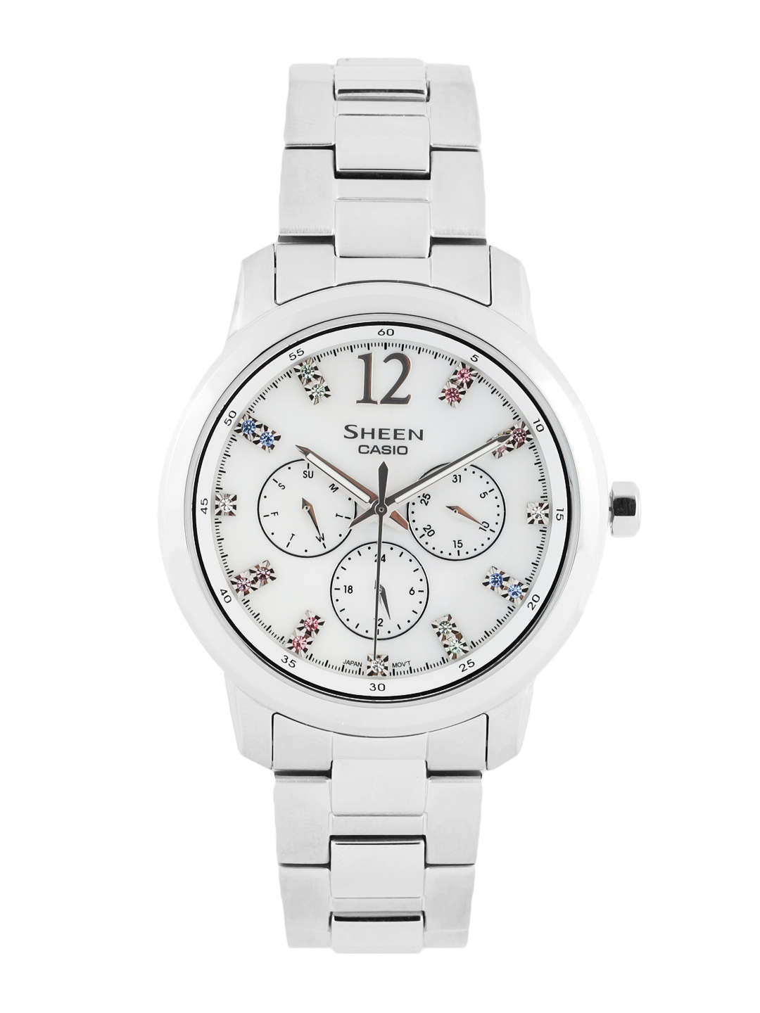 Home > Watches > White 8-Bead Shamballa Style Watch