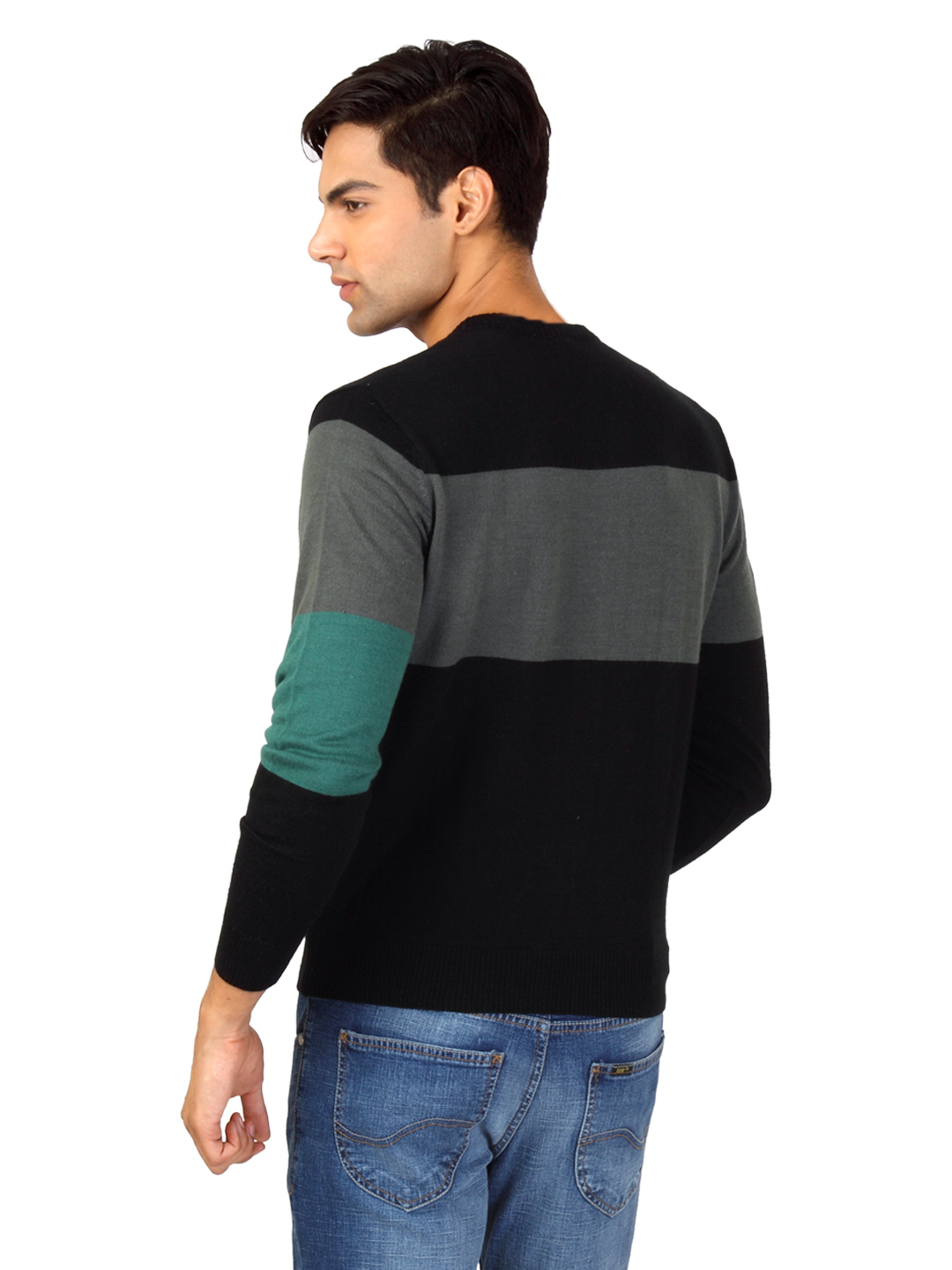 black striped sweater