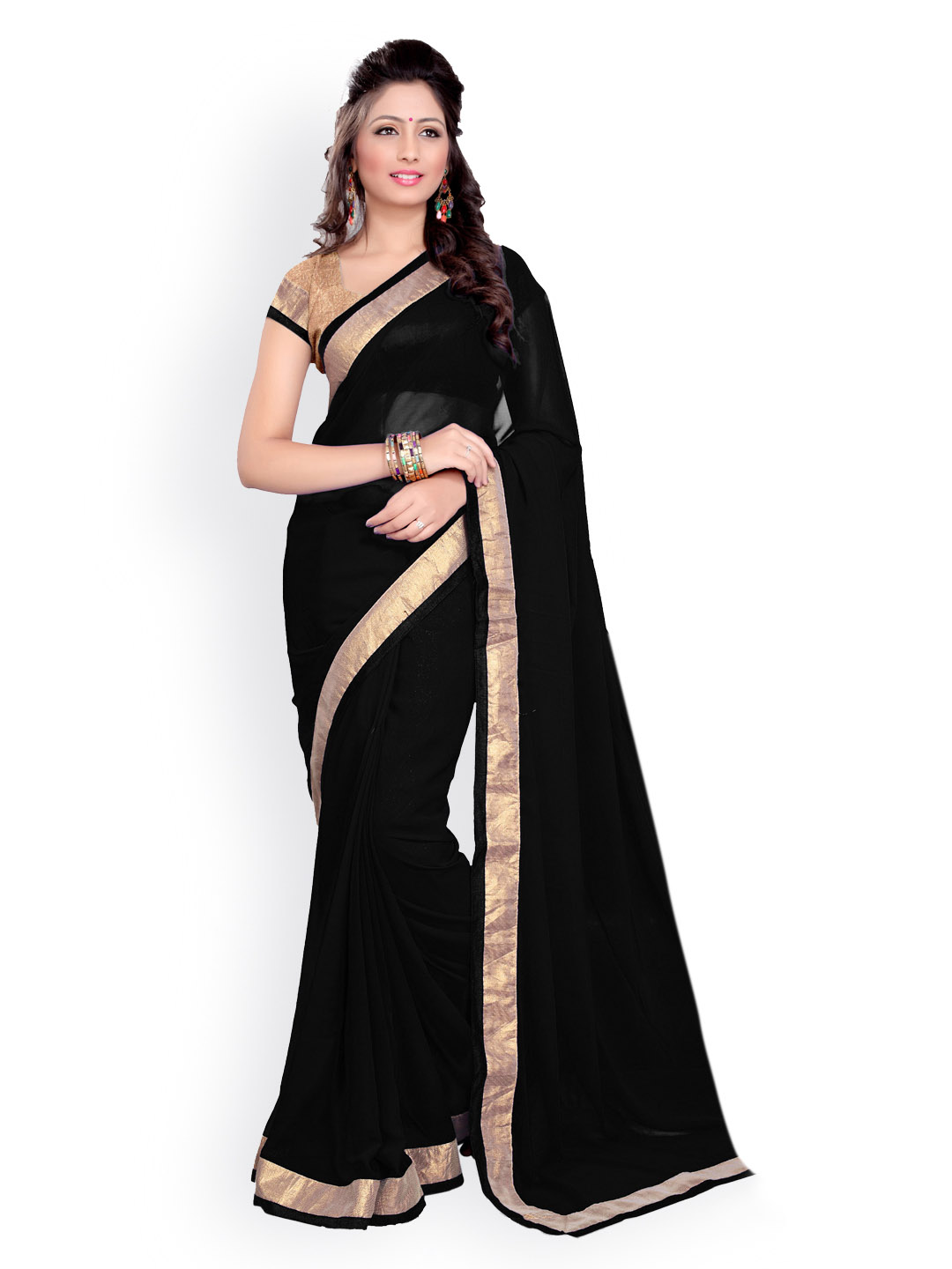 myntra sarees party wear